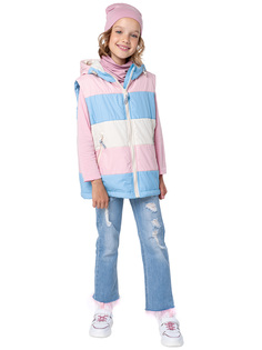 Жилет детский NIKASTYLE 9м7224, пудра/кешью, 134