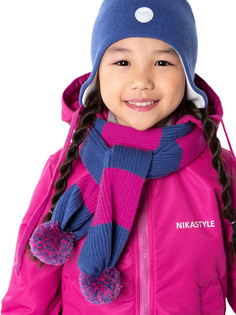 Шарф детский NIKASTYLE 17м10824, фуксия, onesize