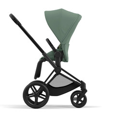 Коляска прогулочная, шасси Cybex Priam-4-mix-р, LeafGreen СР4-Р-MattBlack-LeafGreen