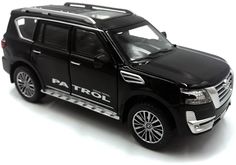 Машинка игрушка внедорожник Nissan-Patrol, черный No Brand