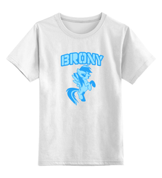 Детская футболка классическая унисекс Printio Brony rainbow dash