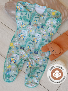 Комбинезон детский Babyglory LBBGG001, Фисташковый, 56