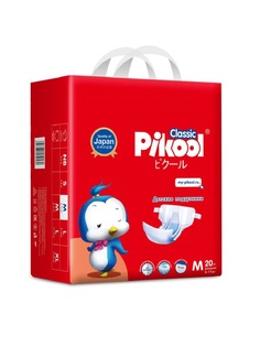 Подгузники детские Pikool Classic, размер M, 6-11 кг, 20 шт.