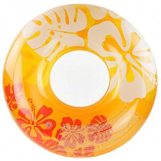 Круг для плавания Intex 59251 Clear Color Tubes 91см 9+ оранжево-желтый