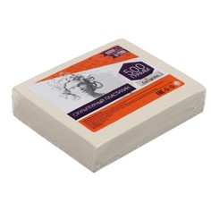 Пластилин скульптурный Calligrata, твёрдый, 500 г, белый, (2шт.)