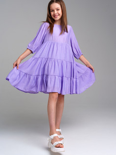 Платье детское PlayToday 12421126, фиолетовый, 170
