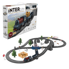 Набор железная дорога 1TOY InterCity Diesel Фермер 90 дет