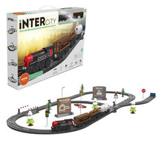 Набор железная дорога 1TOY InterCity Retro Товарный поезд 73 детали