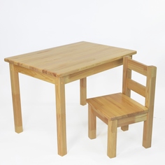 Комплект детской мебели Rolti KIDS стол 50x70см + 1 стул, Лакированный