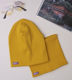 Шапка детская hobo-hobo 81W2021ONE, горчица, 56