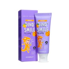 Детская гелевая зубная паста Consly DINOs SMILE c ксилитом и вкусом манго, 60 г