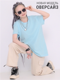 Футболка детская Апрель 274дев001Д2Р, голубой, 152