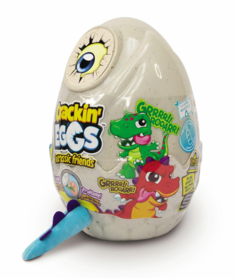 Мягкая игрушка CrackinEggs Динозавр в яйце голубой 22 см SK001