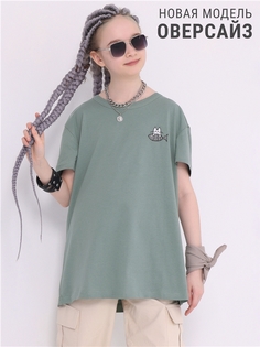 Футболка детская Апрель 274дев001Д2Р, зеленый, 140