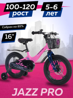 Велосипед Maxiscoo JAZZ Pro 16 2024 Розовый Матовый Z-MSC-J1632P