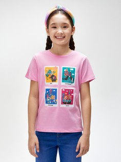 Футболка детская Acoola 20230510011, розовый, 104