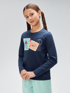 Лонгслив детский Acoola 20230150006, синий, 140