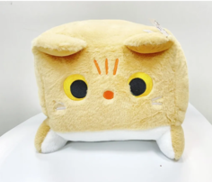 Мягкая игрушка Кот -кубик, пушистый, белый 45 см, Котокуб Original Toys