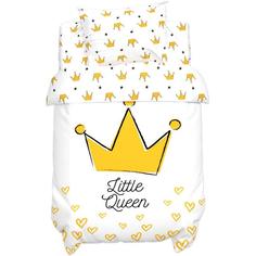 Детское постельное белье Крошка Я Little queen 112х147 см, 60х120+20 см, 40х60 см, хлопок