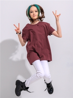 Футболка Детская Апрель 274дев001д2р, Бордовый23, 140