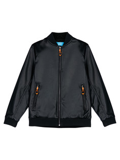 Куртка кожаная детская PlayToday 12411108, черный, 140