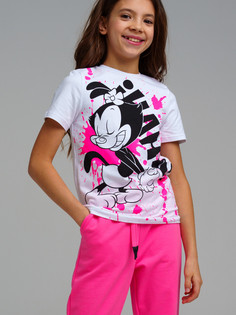 Футболка детская PlayToday 12441913, белый; разноцветный, 170