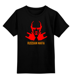 Детская футболка классическая унисекс Printio Russian mafia