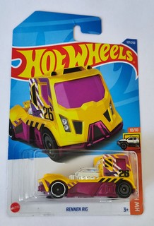 Машинка Hot Wheels базовой коллекции RENNEN RIG желтая C4982/HCX55