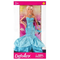 Кукла Defa Lucy Званный вечер в вечернем бирюзовом платье с сумочкой 29 см 8240d/бирюзовое