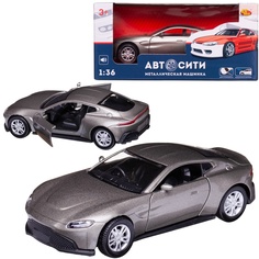 Машинка металл Abtoys АвтоСити 1:36 Спортивная-2 инерция, свет-звук C-00524/серебристая
