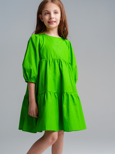 Платье детское PlayToday 12421046, зеленый, 164