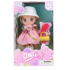 Кукла ABtoys Цветочная фантазия в розовом платье 16,5 см 65003/розовое