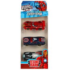 Машина металл Технопарк RR-SET-0103-R Роад Рейсинг супергерои 7,5 см 3 шт в ассорт