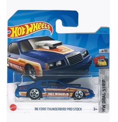 Машинка коллекц Hot Wheels 86 FORD THUNDERBIRD PRO STOCK Mattel 5785/N3758/C4982/N2799/13