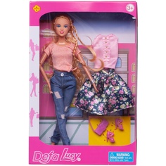 Кукла Defa Lucy Городская модница, дополнительный комплект одежды, 29 см, 8383d/джинсы Abtoys
