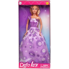 Кукла Defa Lucy Светский раут в фиолетовом длинном вечернем платье 29 см 8308d/фиолетовое Abtoys
