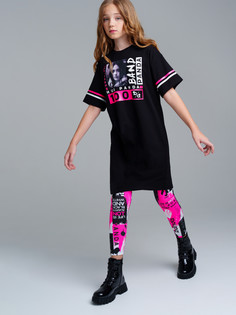 Платье детское PlayToday 12421423, черный, 134