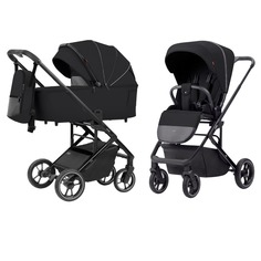 Коляска детская 2в1 Carrello Alfa CRL-6507, Midnight Black