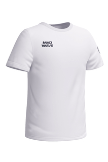 Футболка MW t-shirt junior II, белый, 146 Mad Wave