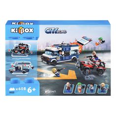 Конструктор Kibox Полицейская погоня 608 деталей