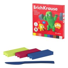 Пластилин классический ErichKrause Jolly Friends 10 цветов