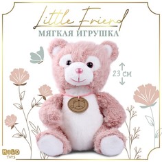 Мягкая игрушка Milo toys Little Friend 9905640, медведь, розовый Milotoys