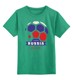 Детская футболка классическая унисекс Printio Football russia