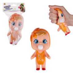 Игрушка-антистресс 1toy Bubble Gum-антистресс Куклы 7х13 см в оранжевом