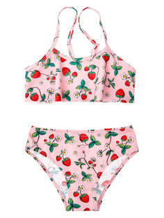 Купальник раздельный детский PlayToday 12422257, розовый, 122