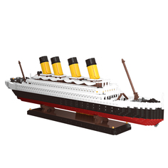 Конструктор 3D из миниблоков Balody Титаник большой с дымом, 4190 деталей - BA16325