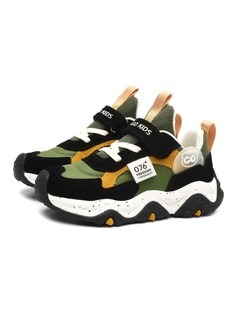 Кроссовки Indigo Kids для мальчиков, размер RU 31, хаки и чёрные, 97-025C