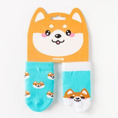 Носки детские Крошка Я Корги, Голубой, 8-10