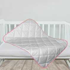 Одеяло детское всесезонное INATEX37 100-140 белый, розовый