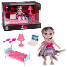 игровой набор Alisa Kawaii min Спальня Кукла 15,2 см, в кор 27х19х11 см 1toy